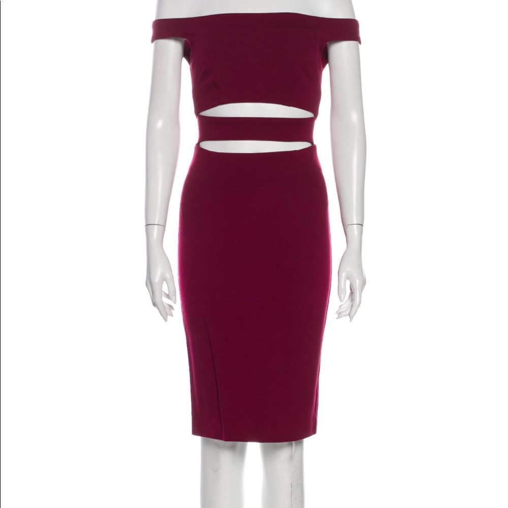 N/Nicholas Bordeaux Dress